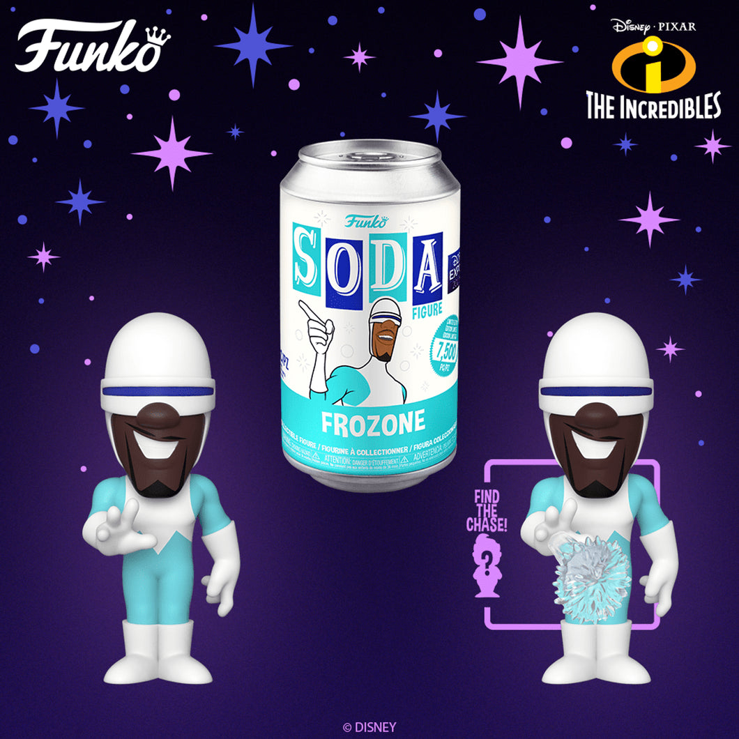 Disney: The Incredibles - Frozone (with chase) US Exclusive Vinyl Soda [RS]