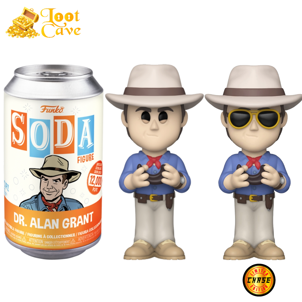 Jurassic Park - Dr. Alan Grant Soda Figure