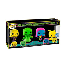 Load image into Gallery viewer, The Nightmare Before Christmas - Blacklight US Exclusive Pop! Vinyl 4-Pack [RS]
