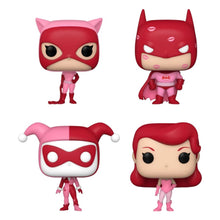 Load image into Gallery viewer, DC Comics: Valentines 2024 - Pink US Exclusive Pocket Pop! 4-Pack Heart Box [RS]
