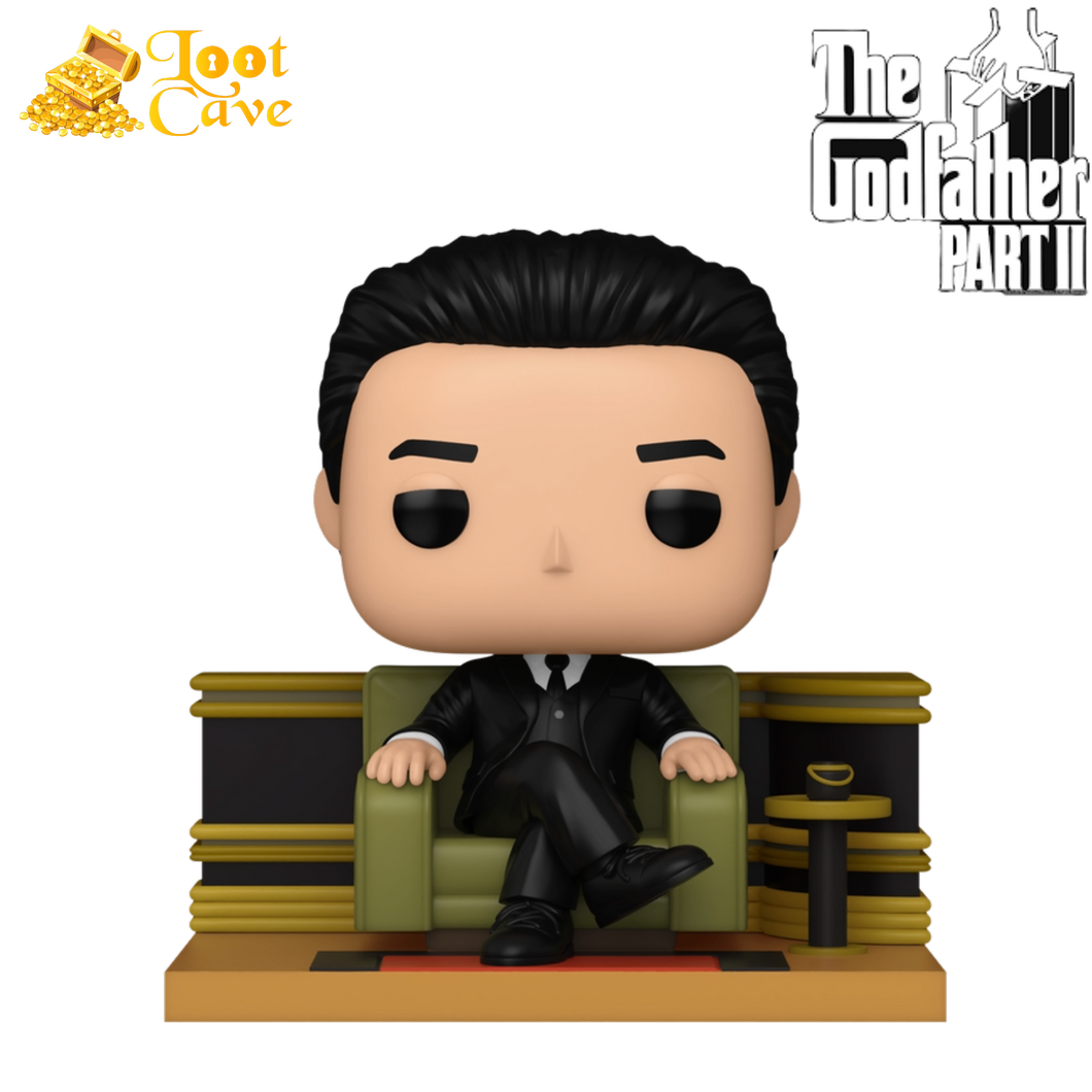 The Godfather Part II: Michael Corleone in Chair Deluxe Pop Vinyl