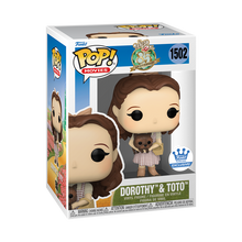 Load image into Gallery viewer, Wizard of Oz: Dorothy and Toto Sepia 85th Anniversary Funklo Shop Exclusive Pop Vinyl (IMPORT)
