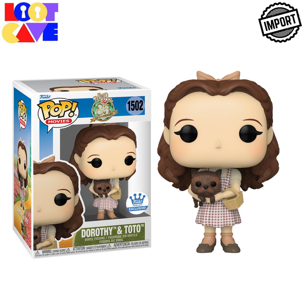 Wizard of Oz: Dorothy and Toto Sepia 85th Anniversary Funklo Shop Exclusive Pop Vinyl (IMPORT)