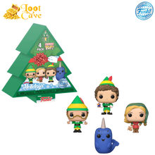 Load image into Gallery viewer, Elf - Tree Holiday US Exclusive Pocket Pop! 4-Pack Box Set [RS]
