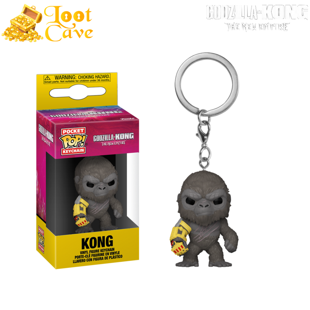 Godzilla X Kong The New Empire: Kong with Mechanised Arm Pop! Keychain