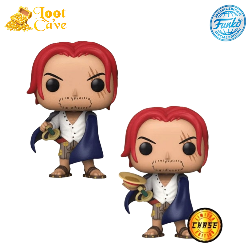 One Piece - Shanks (with chase) US Exclusive Pop! Vinyl [RS] (Chase Case)