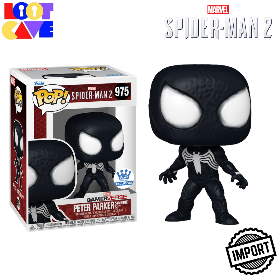 Spider-Man 2: Peter Parker Symbiote Suit Funko Store Exclusive Pop Vinyl (IMPORT)