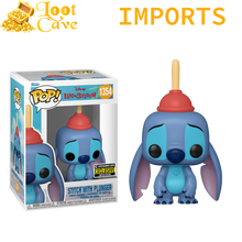 Load image into Gallery viewer, Lilo &amp; Stitch (2002) - Stitch with Plunger Pop! Vinyl - Entertainment Earth Exclusive (IMPORT)
