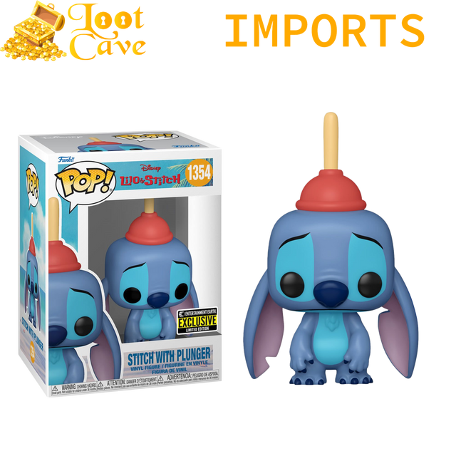 Lilo & Stitch (2002) - Stitch with Plunger Pop! Vinyl - Entertainment Earth Exclusive (IMPORT)