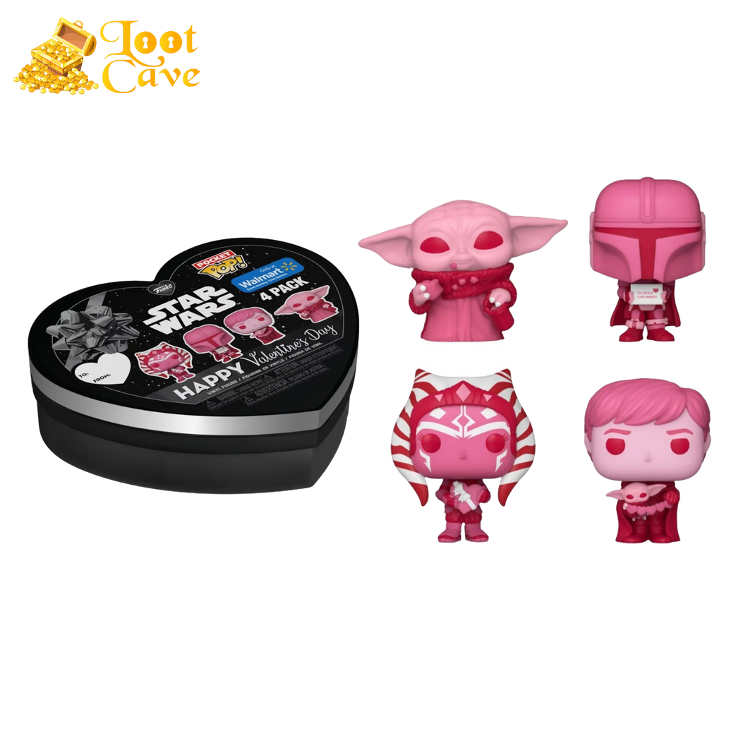 Star Wars: Valentines 2024 - Pink US Exclusive Pocket Pop! 4-Pack Heart Box [RS]