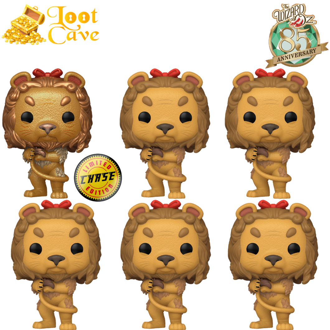 The Wizard of Oz 85th Anniversary: Cowardly Lion Pop Vinyl (Chase Case)