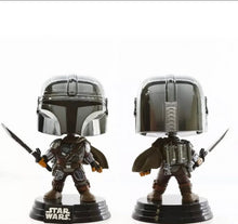 Load image into Gallery viewer, Star Wars: The Mandalorian - The Mandalorian (with Darksaber) Chrome Glow Pop! Vinyl

