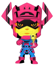 Load image into Gallery viewer, Marvel Comics: Fantastic Four - Galactus with Silver Surfer 10&quot; Blacklight US Exclusive Pop! Vinyl (Chase Chance)

