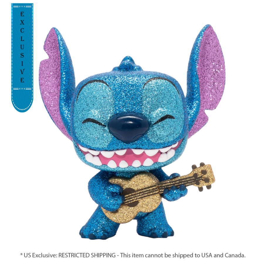 Lilo & Stitch (2002) - Stitch (with Ukulele) Diamond Glitter US Exclusive Pop! Vinyl [RS]