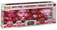 Load image into Gallery viewer, Star Wars - Valentine&#39;s Day Diamond Glitter US Exclusive Pop! Vinyl 4-Pack [RS]
