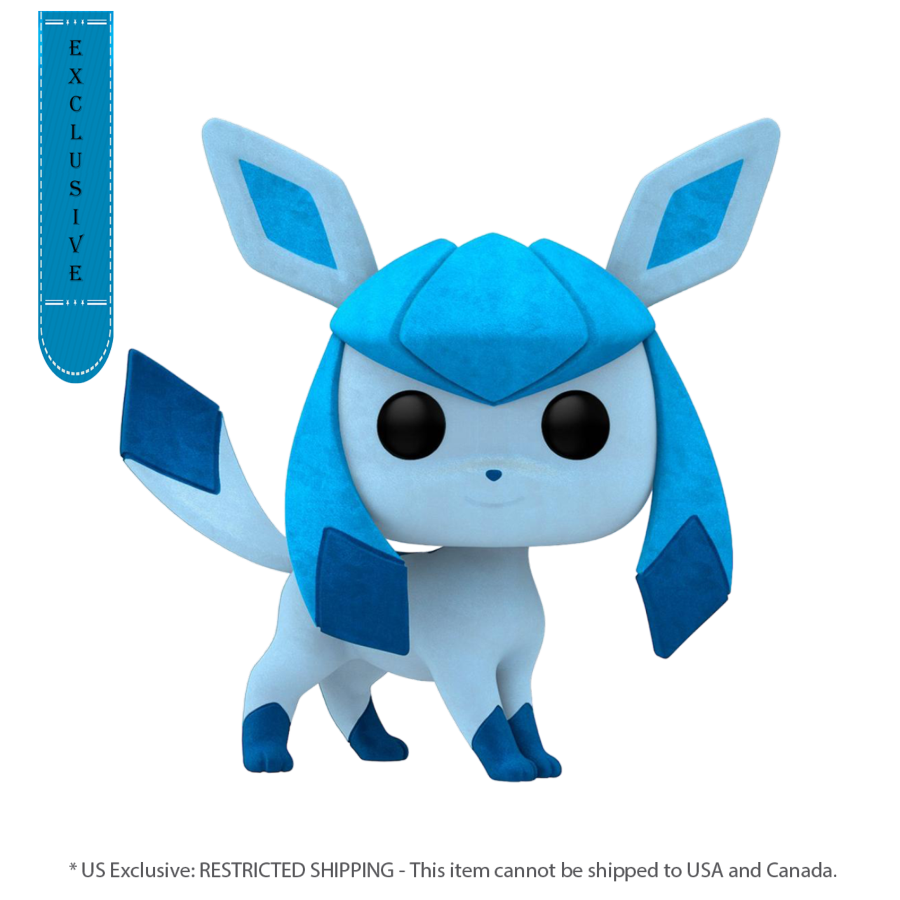 Pokemon - Glaceon US Exclusive Flocked Pop! [RS]