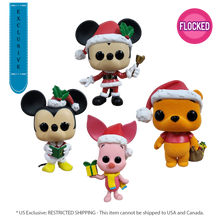Load image into Gallery viewer, Disney - Mickey &amp; Friends US Exclusive Holiday Pop! 4-Pack (Flocked Winnie) [RS]
