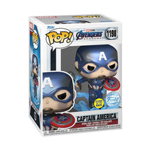 Load image into Gallery viewer, Avengers 4: Endgame - Captain America US Exclusive Metallic Glow Pop! Vinyl [RS]
