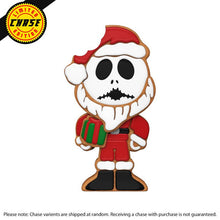 Load image into Gallery viewer, The Nightmare Before Christmas - Gingerbread Santa Jack Skellington (with chase) Vinyl Soda
