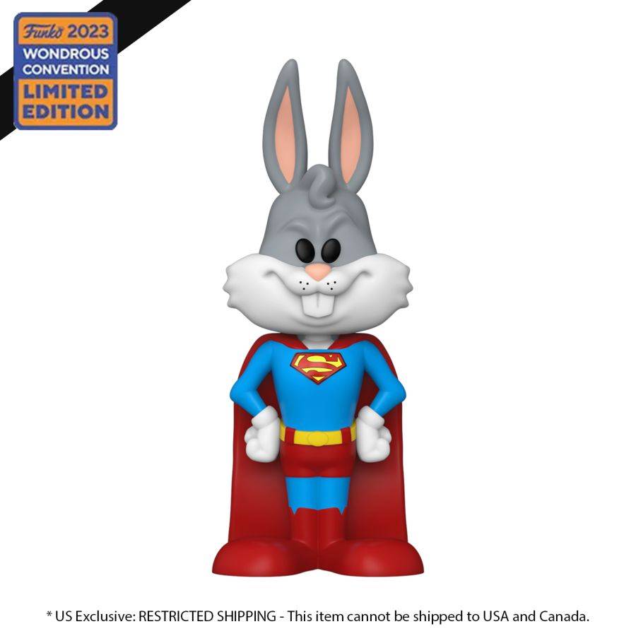 WC2023: WB 100th - Bugs Bunny as Superman (with chase) Vinyl Soda [RS]