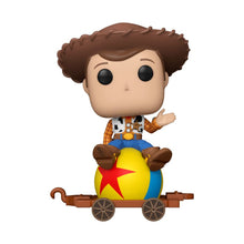 Load image into Gallery viewer, Disney: D100 - Toy Story (1995) Woody on Luxo Ball US Exclusive Pop! Vinyl Train Carriage [RS]

