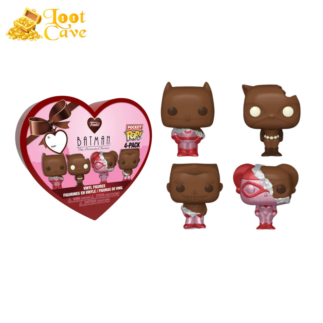 DC Comics: Valentines 2024 - Pocket Pop Heart Box 4-Pack