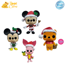 Load image into Gallery viewer, Disney - Mickey &amp; Friends US Exclusive Holiday Pop! 4-Pack (Flocked Winnie) [RS]
