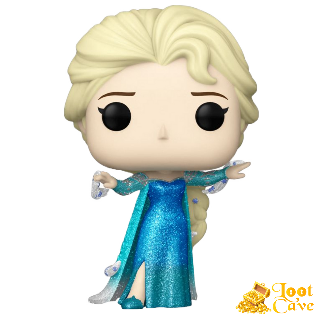 Disney: D100 - Frozen (2013) Elsa Diamond Glitter US Exclusive Pop! Vinyl [RS]