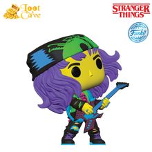 Load image into Gallery viewer, Stranger Things: Eddie with Guitar Black Light US Exclusive Pop Vinyl (RS)
