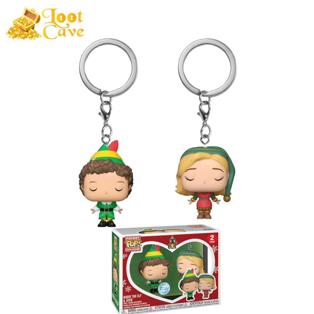 Elf - Buddy & Jovie US Exclusive Pop! Keychain 2-Pack [RS]