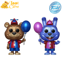 Load image into Gallery viewer, Five Nights At Freddy&#39;s - Bonnie &amp; Freddy US Exclusive Metallic Pop! 2-Pack [RS]
