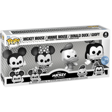 Load image into Gallery viewer, Disney - Mickey and Friends (Black &amp; White) Pop! Vinyl Figure 4-Pack
