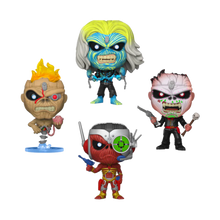 Load image into Gallery viewer, Iron Maiden - Eddie Glow Pop! Vinyl 4-Pack
