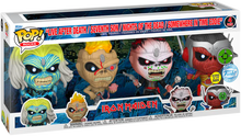 Load image into Gallery viewer, Iron Maiden - Eddie Glow Pop! Vinyl 4-Pack
