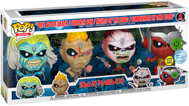 Iron Maiden - Eddie Glow Pop! Vinyl 4-Pack