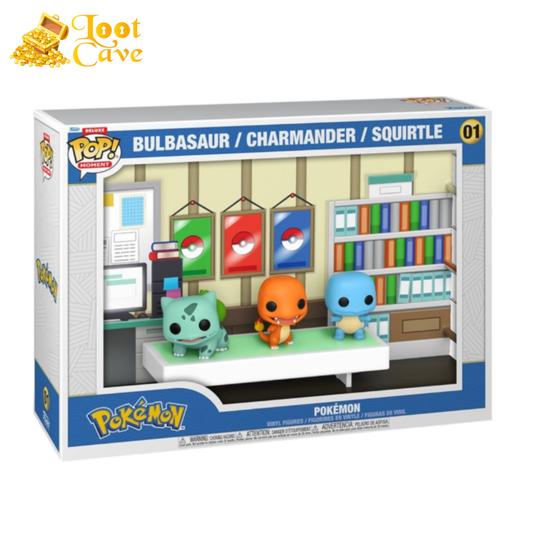 Pokemon: Bulbasaur, Charmander & Squirtle Pop! Moment