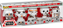 Load image into Gallery viewer, Star Wars - Holiday Snowman US Exclusive Pop! Vinyl 5-Pack [RS]

