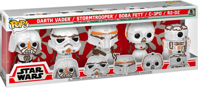 Star Wars - Holiday Snowman US Exclusive Pop! Vinyl 5-Pack [RS]