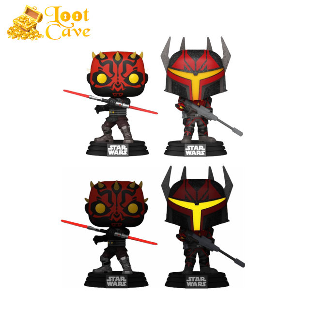 Star Wars: Clone Wars - Darth Maul & Gar Saxon US Exclusive Pop! Vinyl 2-Pack [RS]