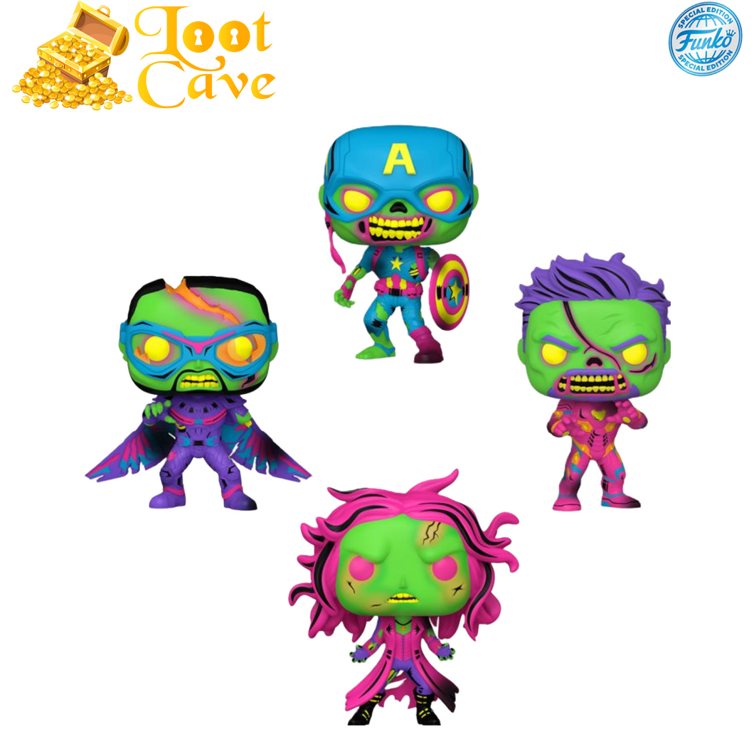 What If...? - Blacklight US Exclusive Pop! Vinyl 4-Pack [RS]