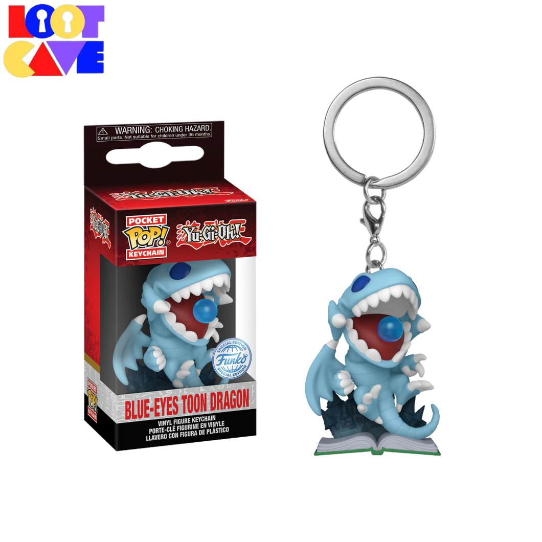 Yu-Gi-Oh - Blue Eyes Toon Dragon GW Pop Keychain RS